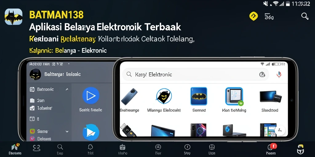 Tampilan antarmuka pengguna aplikasi belanja elektronik.
