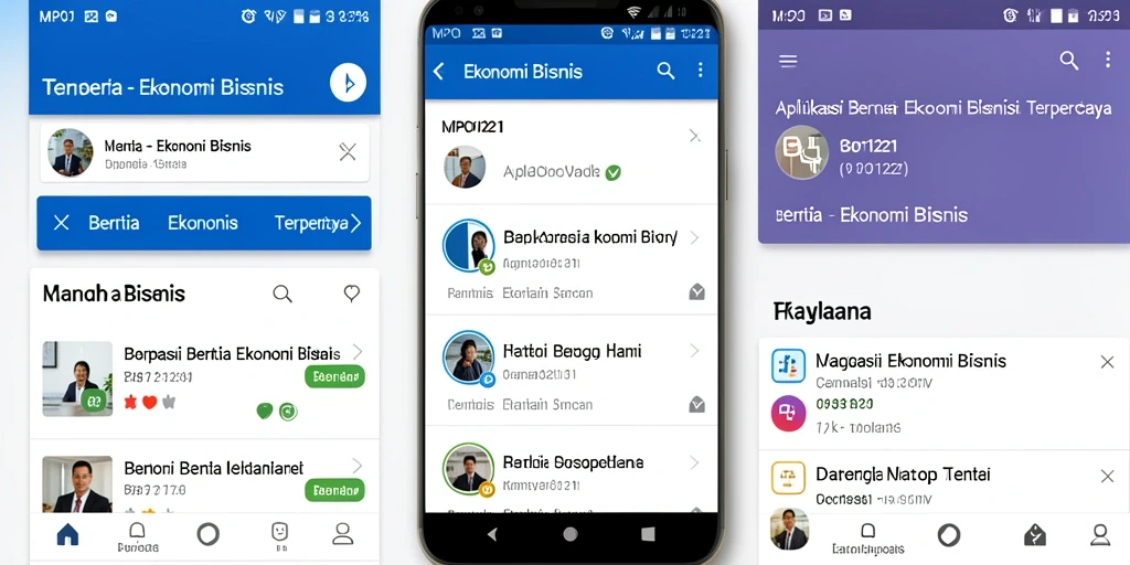Antarmuka aplikasi MPO1221 yang informatif dan mudah digunakan.